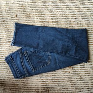 MOTHER The Super Swooner Skinny Jeans Raw Hem